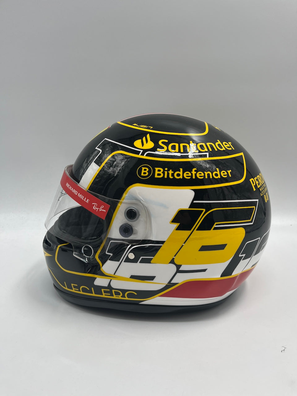 Charles Leclerc Formel 1 Replica Helm signiert Autogramm COA 1:1