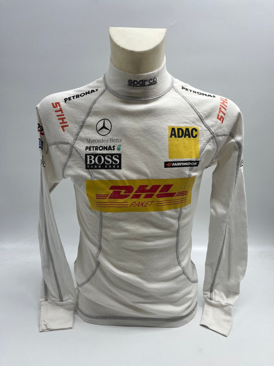 David Coulthard Formel 1 original getragene Rennunterwäsche COA