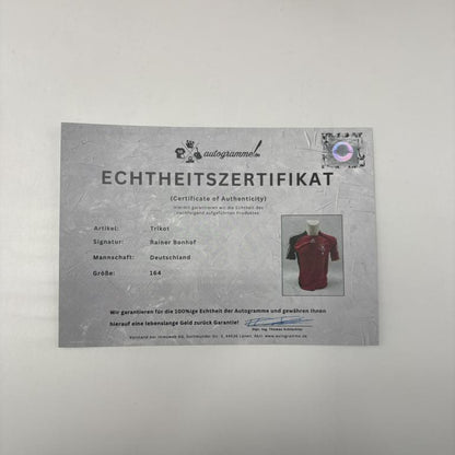 DFB Trikot Rainer Bonhof signiert Adidas COA 164
