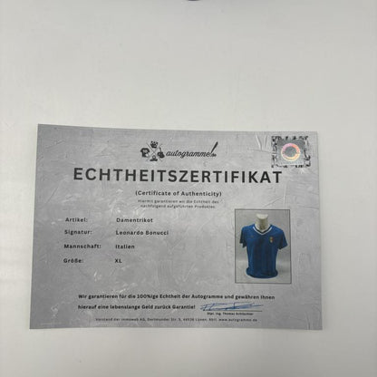 Italien Frauentrikot Leonardo Bonucci signiert Autogramm COA Neu XL
