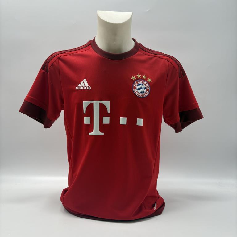 Bayern München Trikot David Alaba und Sven Ulreich signiert Adidas COA Autogramm M