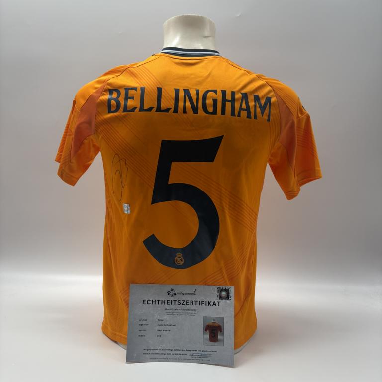 Real Madrid Trikot Jude Bellingham signiert Autogramm Adidas COA 164