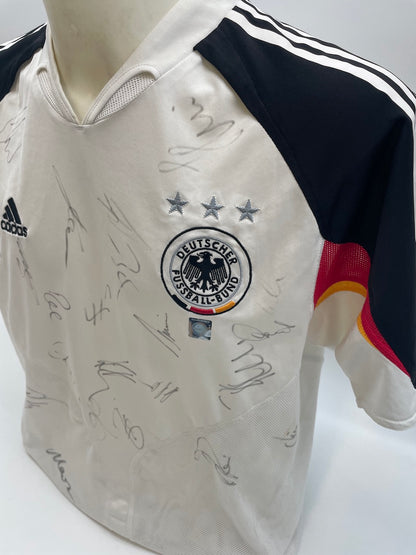 Deutschland Trikot EM 2004 Teamsigniert DFB Fußball Autogramm COA Adidas L