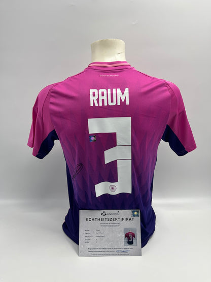 DFB Trikot David Raum signiert Adidas COA Deutschland Autogramm S