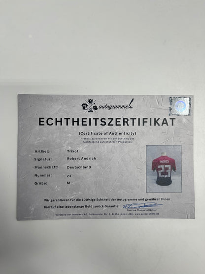DFB jersey Robert Andrich signed Adidas COA Germany autograph M