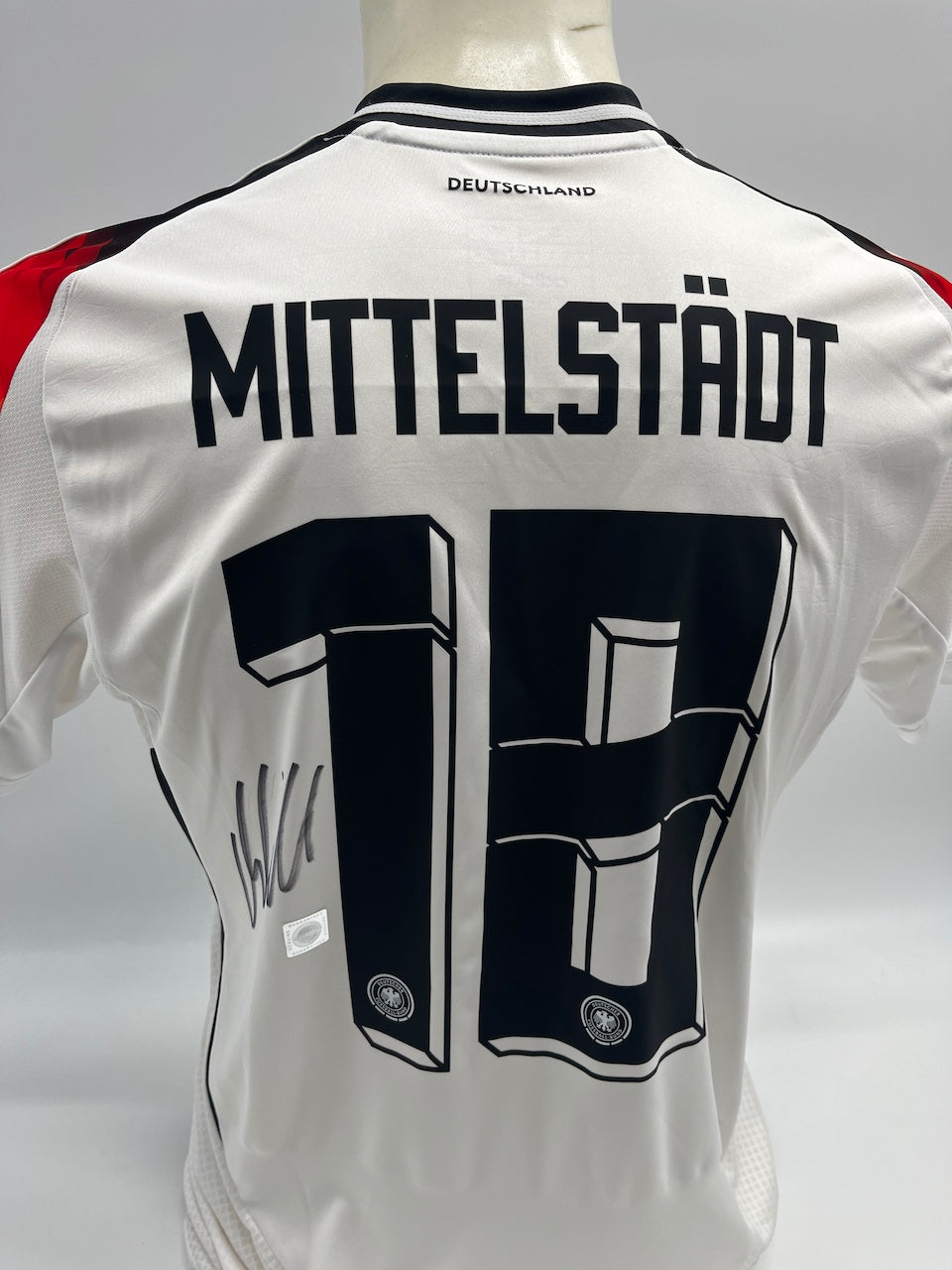 DFB Trikot Maximilian Mittelstädt signiert Adidas COA Deutschland Autogramm S