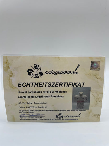 SC Verl Trikot 2018/2019 Teamsigniert Autogramm Unterschrift COA Regionalliga M