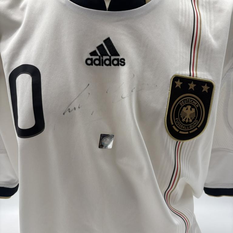 DFB Trikot Lukas Podolski signiert Adidas COA Deutschland Autogramm XL