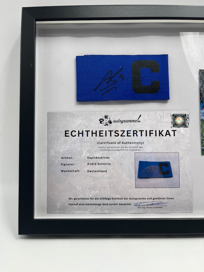 Captain's armband signed by Andre Schürrle as part of the DFB Football Autograph COA