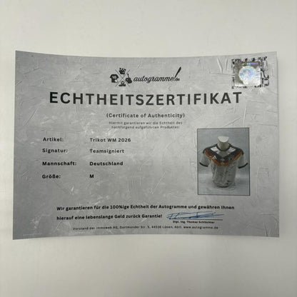 Deutschland Trikot WM 2026 Teamsigniert DFB Adidas neu M