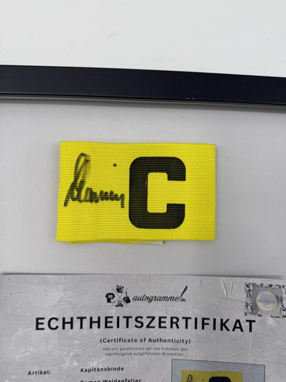 Kapitänsbinde Roman Weidenfeller signiert im Rahmen Borussia Dortmund Autogramm COA