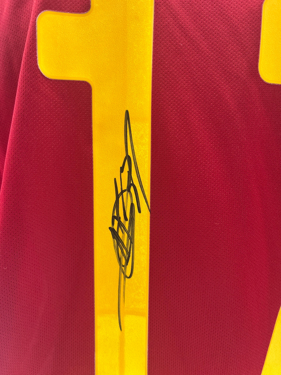 Spain jersey Ansu Fati signed Adidas COA Autograph XL