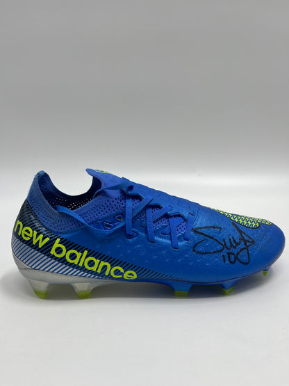 Fußballschuh Sadio Mane signiert Autogramm Bundesliga New Balance 41,5