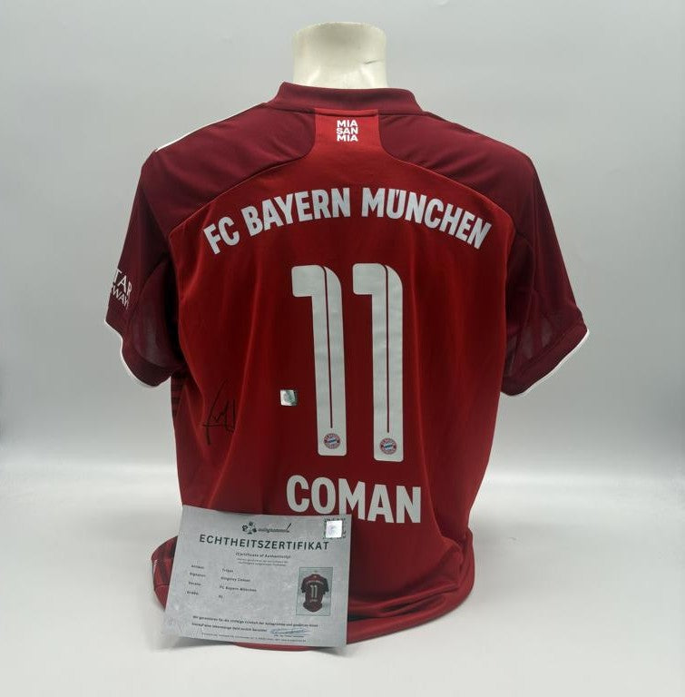 Bayern München Trikot Kingsley Coman signiert Autogramme Adidas XL