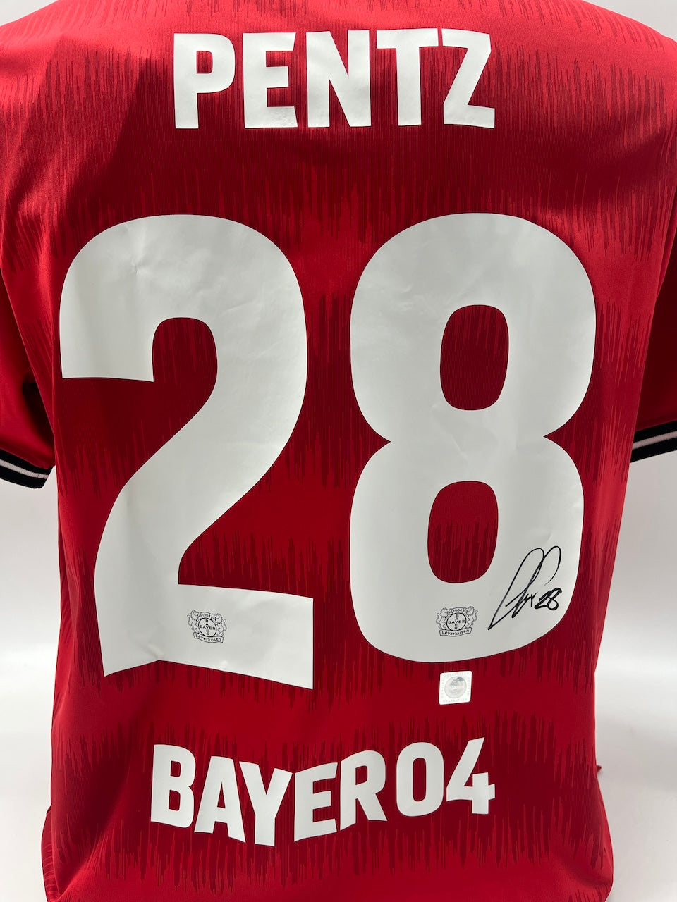 Bayer Leverkusen Trikot Patrick Pentz signiert Autogramm Bundesliga COA L