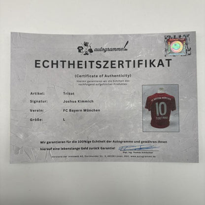 Bayern München Trikot Joshua Kimmich signiert Adidas FCB L