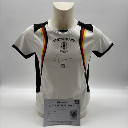 DFB Fanshirt EM 2016  Franz Beckenbauer signiert Adidas COA Deutschland DFB Kaiser 158/164