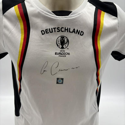 DFB Fanshirt EM 2016  Franz Beckenbauer signiert Adidas COA Deutschland DFB Kaiser 158/164