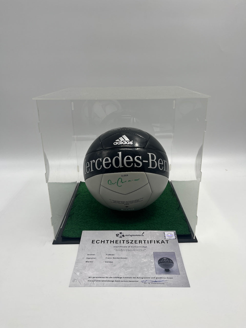 Fußball Franz Beckenbauer signiert Kaiser Neu COA Mercedes Autogramm