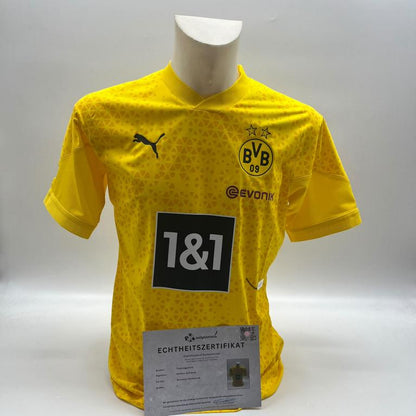 Borussia Dortmund Trainingsshirt Serhou Guirassy signiert Puma COA  Autogramm L