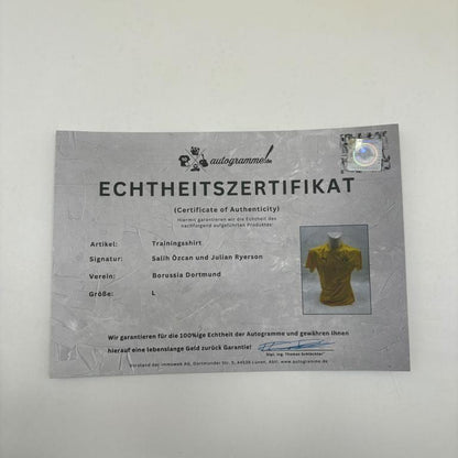 Borussia Dortmund Trainingsshirt Alexander Meyer signiert Puma COA  Autogramm L