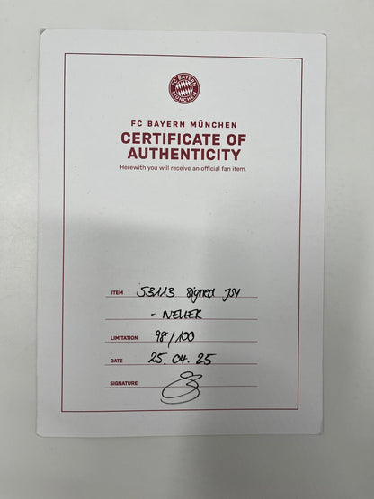 Bayern München Trikot Manuel Neuer signiert im Rahmen COA neu Adidas