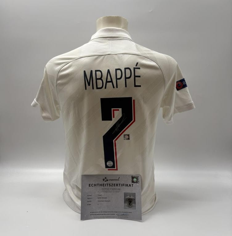 PSG Trikot Kylian Mbappe signiert Paris League 1 COA Nike Fußball S