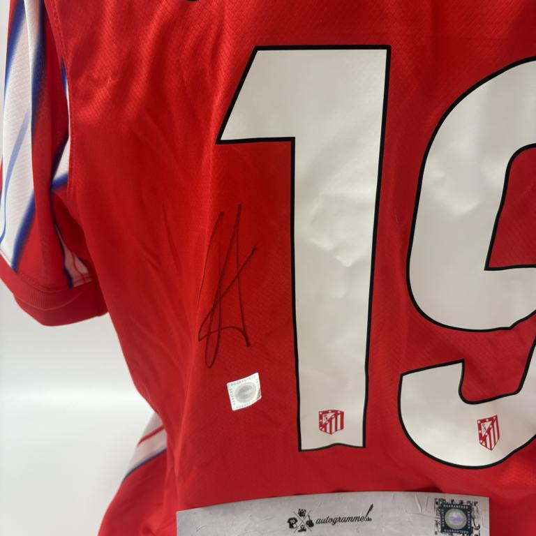 Atletico Madrid Trikot COA Julian Alvarez signiert Autogramm Nike XL