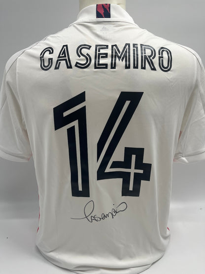 Real Madrid Trikot Casemiro signiert Autogramm Adidas COA M
