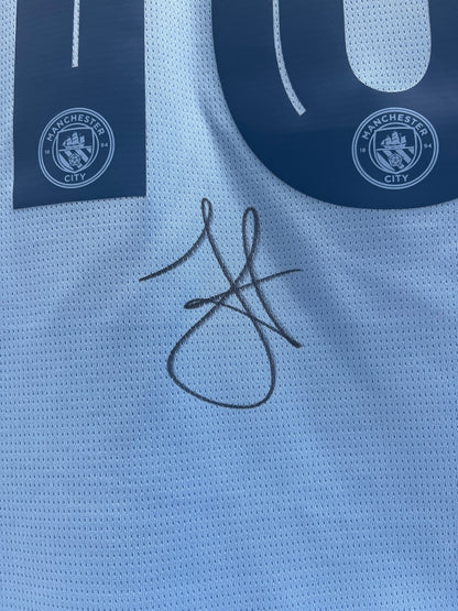 Manchester City Trikot Julian Alvarez signiert Autogramm Puma COA XL