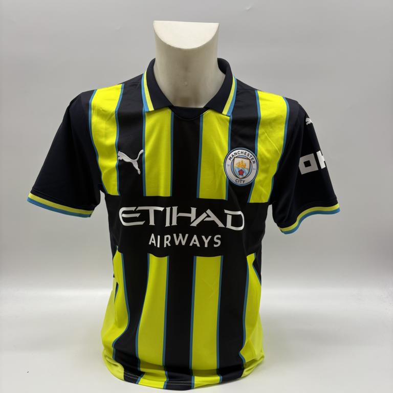 Manchester City Trikot Omar Marmoush signiert Autogramm Puma COA neu M