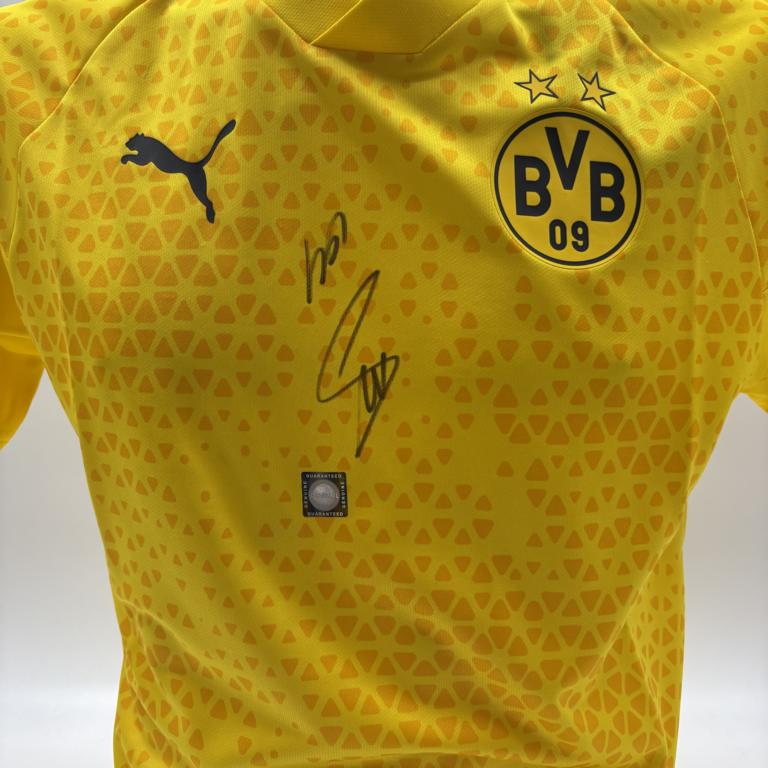 Borussia Dortmund Trainingsshirt Salih Özcan signiert Puma COA  Autogramm S