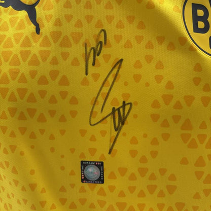 Borussia Dortmund Trainingsshirt Salih Özcan und Julian Reyerson signiert Puma COA  Autogramm M