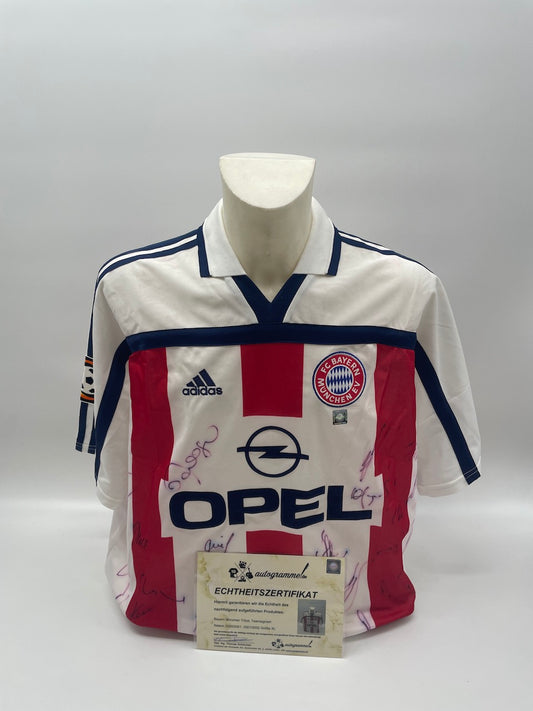 Bayern München Trikot 2000/2001 2001/2002 Teamsigniert Bundesliga COA Adidas XL
