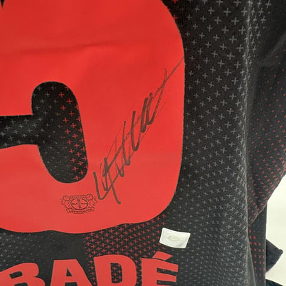 Bayer Leverkusen Trikot Loic Bade signiert New Balance COA Autogramm L