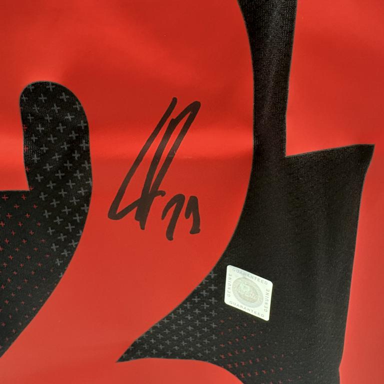 Bayer Leverkusen Trikot Lucas Vazquez signiert New Balance COA Autogramm XL