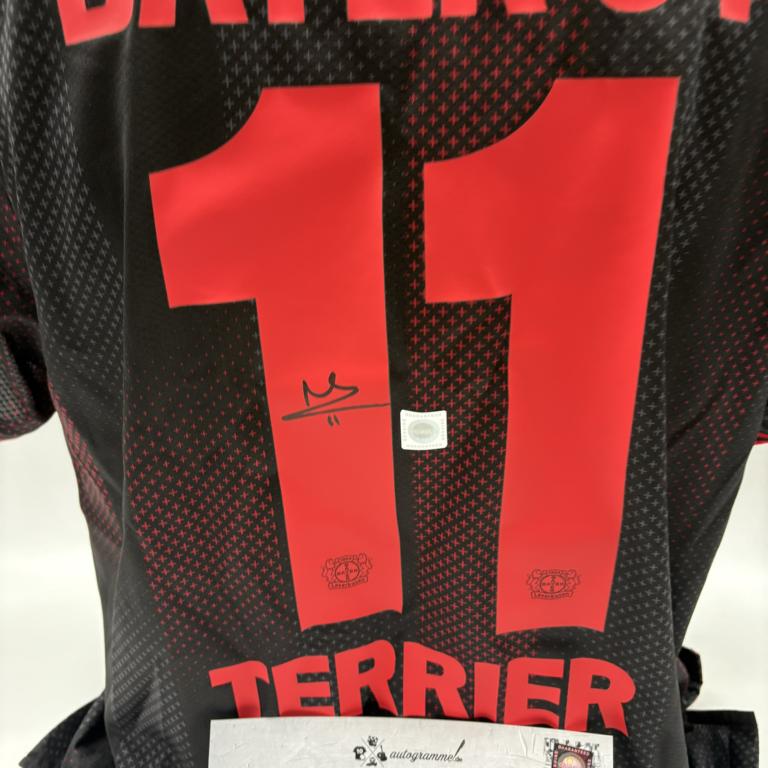 Bayer Leverkusen Trikot Martin Terrier signiert New Balance COA Autogramm XL