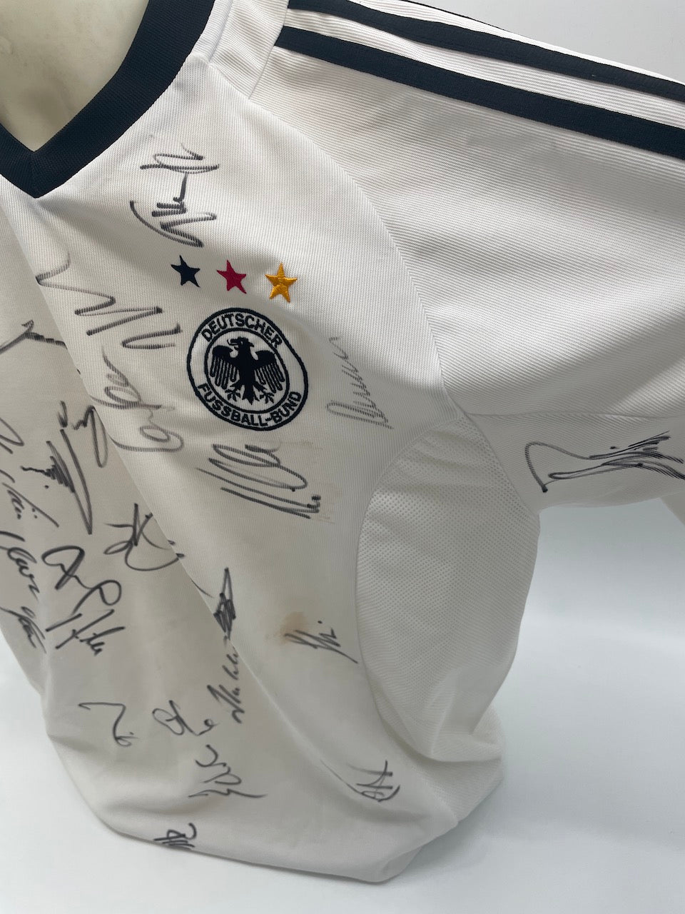 Deutschland Trikot WM 2002 Teamsigniert DFB Fußball Autogramm COA Adidas Neu L