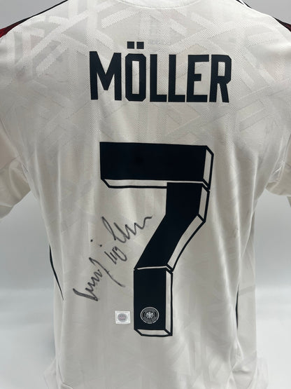 DFB Trikot Andreas Möller signiert Adidas COA Deutschland Autogramm M