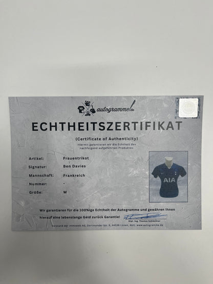 Frankreich Frauentrikot Ben Davies signiert Autogramm Nike COA M