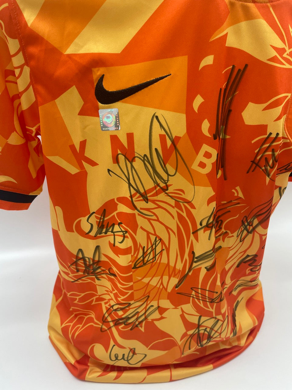 Niederlande Trikot WM 2022 Teamsigniert Holland Autogramm Unterschrift Nike L
