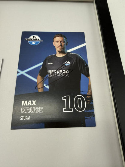 Kapitänsbinde Max Kruse signiert im Rahmen SC Paderborn COA