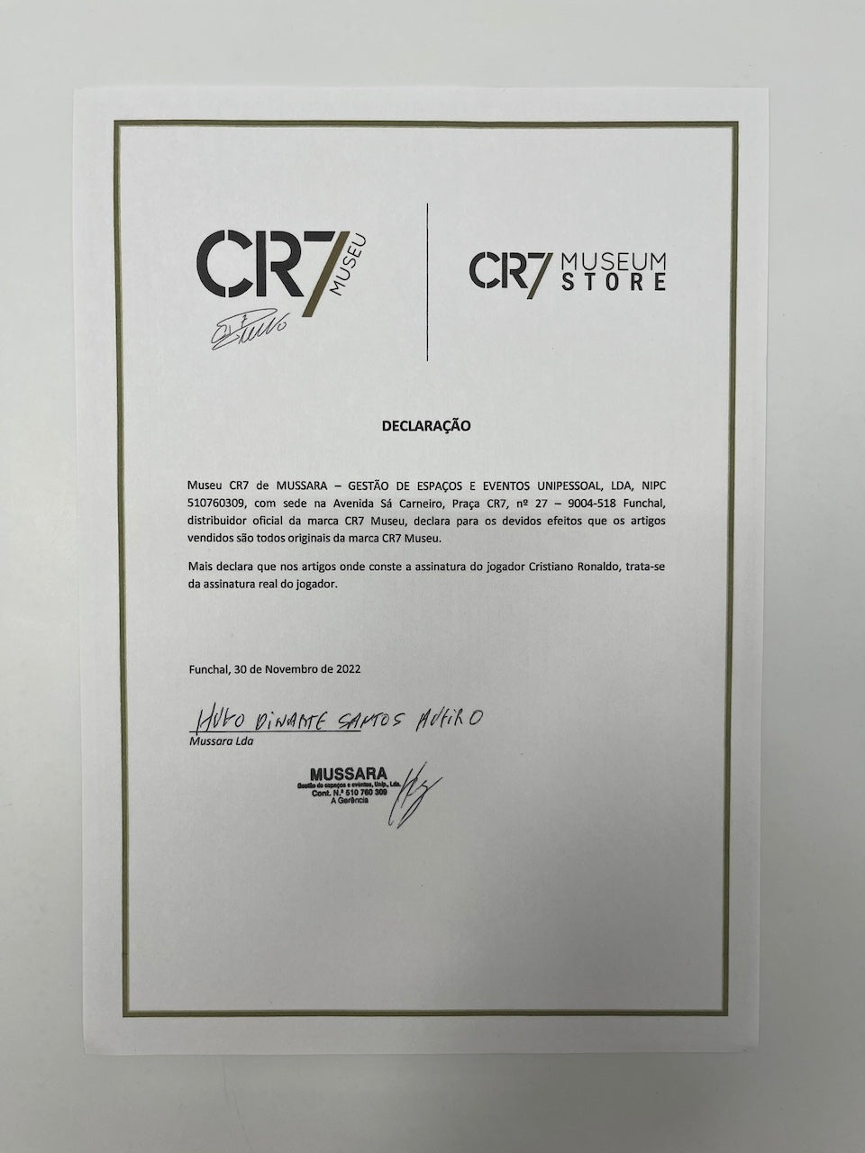 Portugal Trikot Cristiano Ronaldo signiert Autogramm COA XL