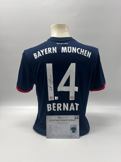 Bayern München Trikot Juan Bernat signiert Autogramme Adidas M