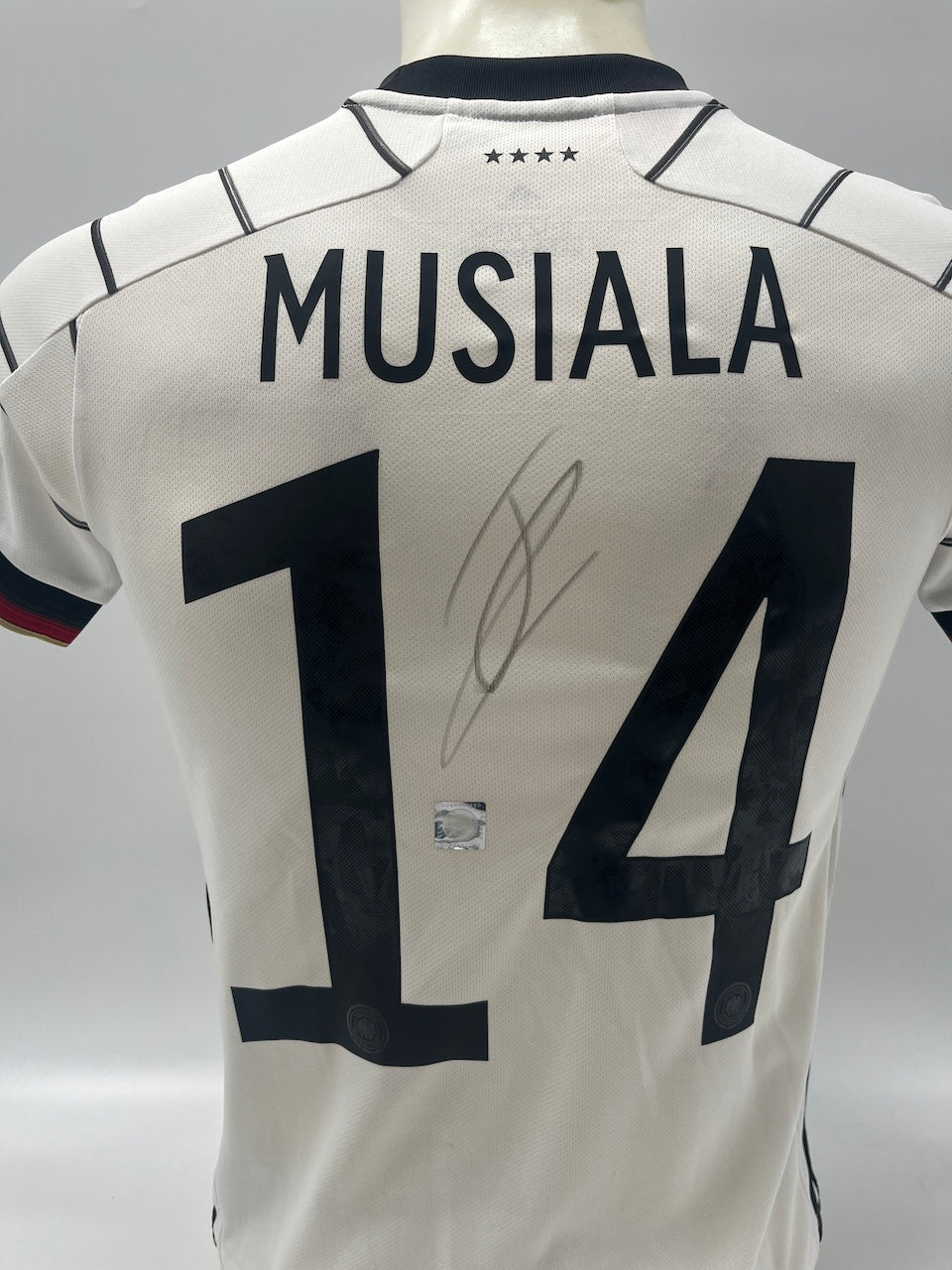 DFB Trikot Jamal Musiala signiert Adidas COA Deutschland Autogramm 152