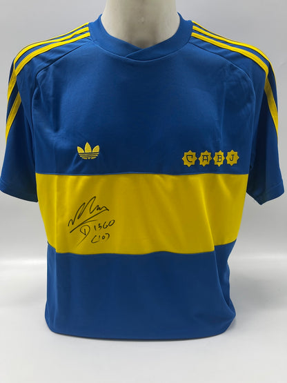 Boca Junior Trikot Diego Maradona signiert Autogramm COA L