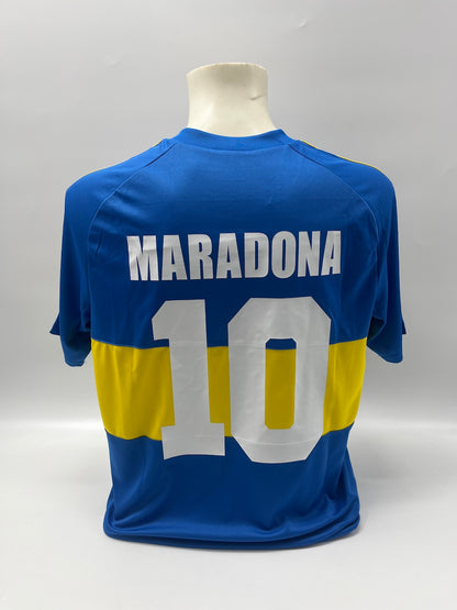 Boca Junior Trikot Diego Maradona signiert Autogramm COA L
