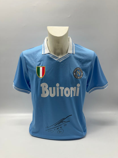 SSC Neapel Trikot Diego Maradona signiert Autogramm COA L
