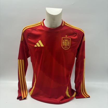 Spanien Trikot langarm Pedri signiert Adidas COA Autogramm M