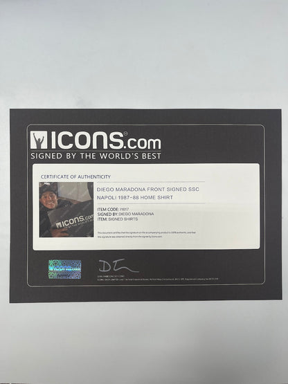 SSC Neapel Trikot Diego Maradona signiert Autogramm COA L